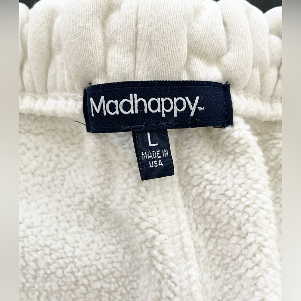 Madhappy Local Optimist Sweatpants White - Picture 4 of 5
